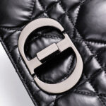 Christian Dior Medium Dior Caro Bag Black